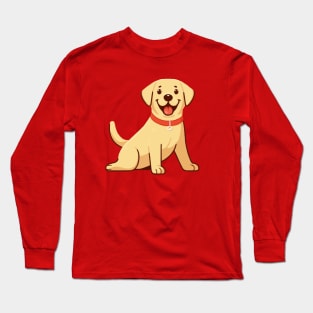 Dinky Yellow Labrador Retriever Long Sleeve T-Shirt